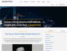 Tablet Screenshot of careerminer.infomine.com