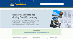 Desktop Screenshot of costs.infomine.com